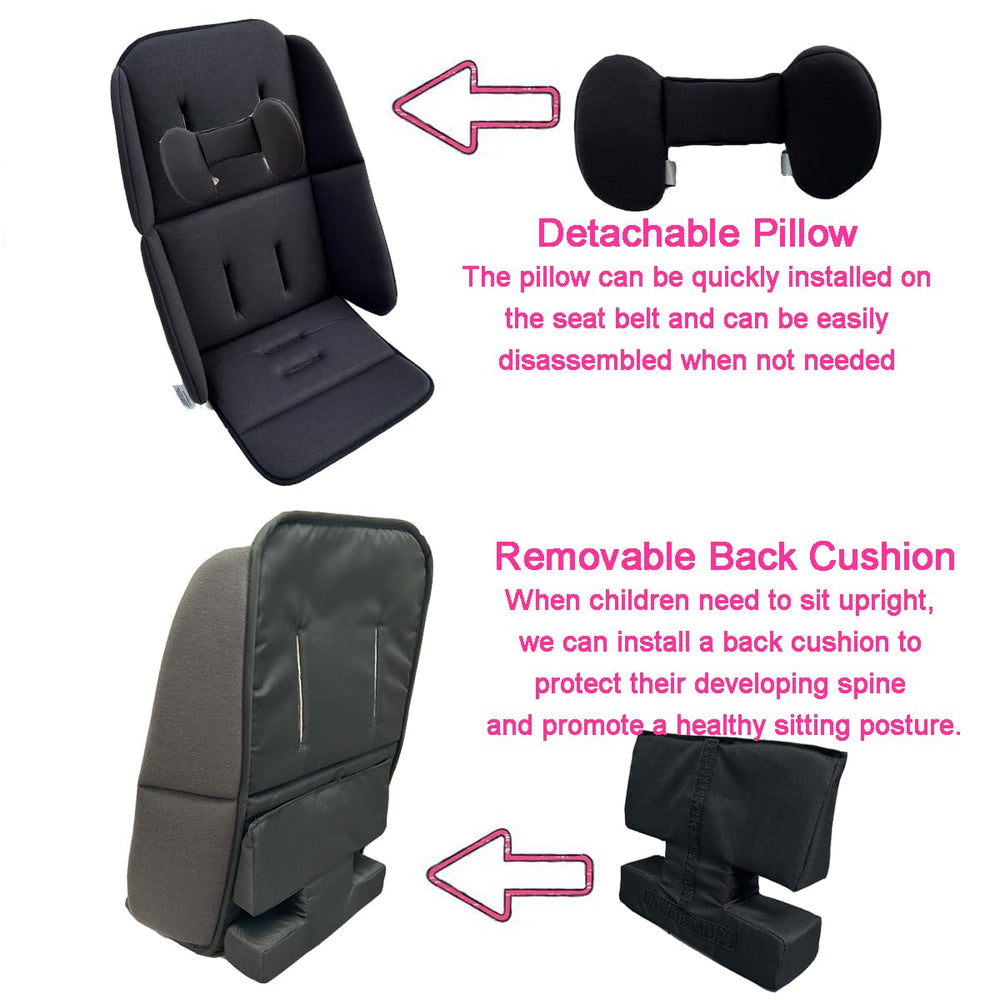 Colukii back cushion provides extra support during rides