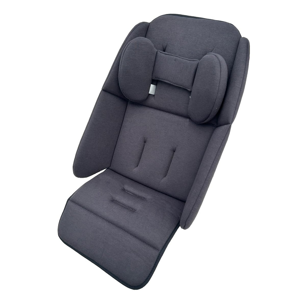 Colukii stroller insert seat dark grey with breathable fabric for baby comfort on rides