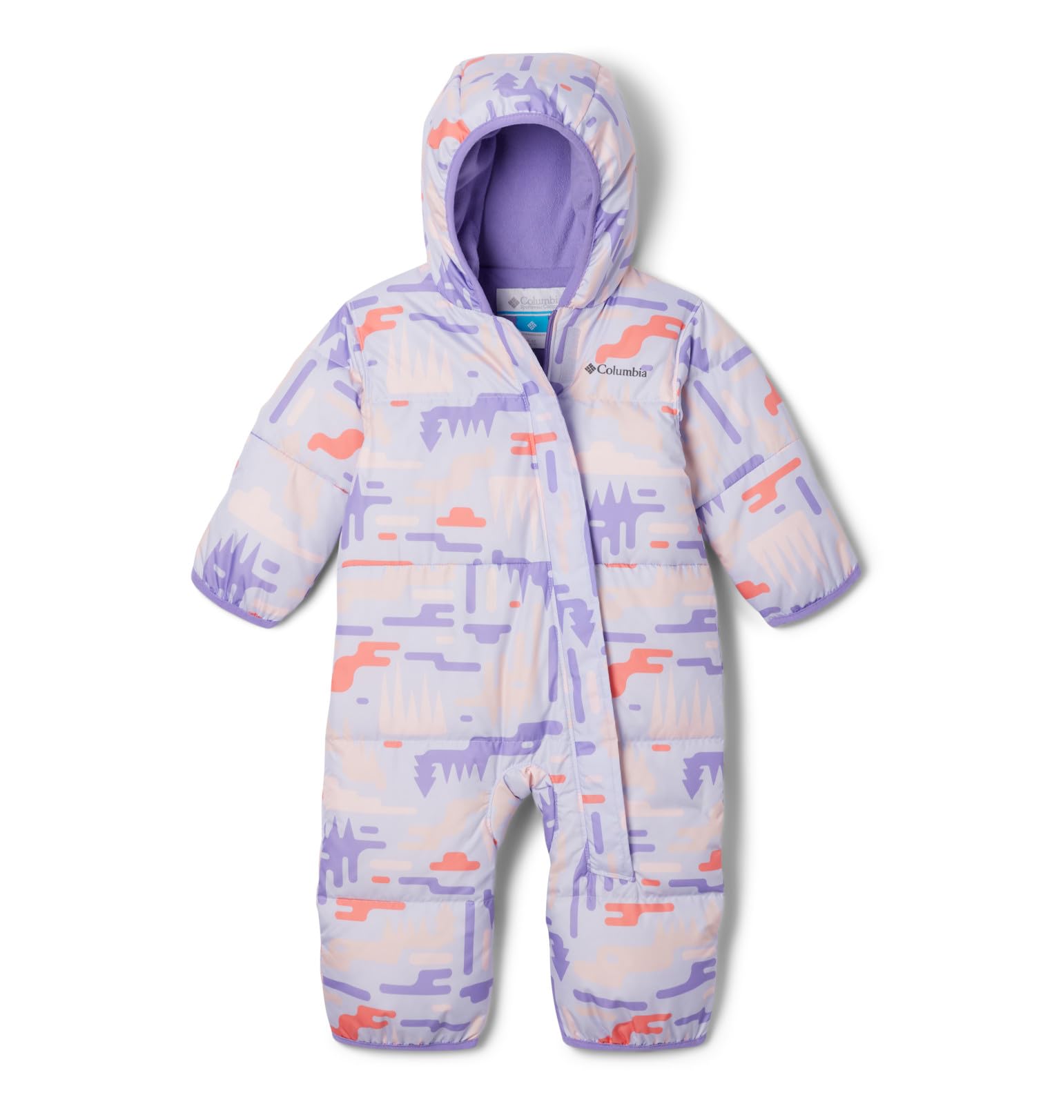 Columbia Baby Snuggly Bunny II Bunting front view with warm insulation for outdoor adventures.