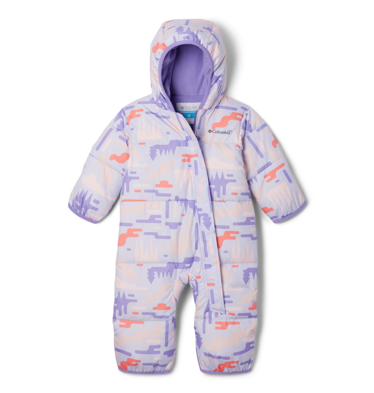 Columbia Baby Snuggly Bunny II Bunting front view with warm insulation for outdoor adventures.