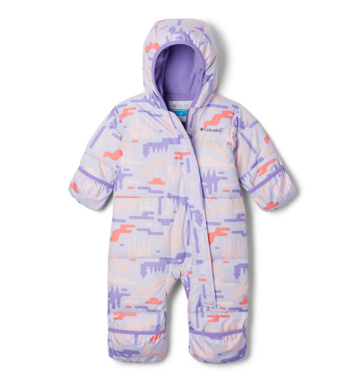 Columbia Baby Snuggly Bunny II Bunting interior fleece lining for plush comfort.