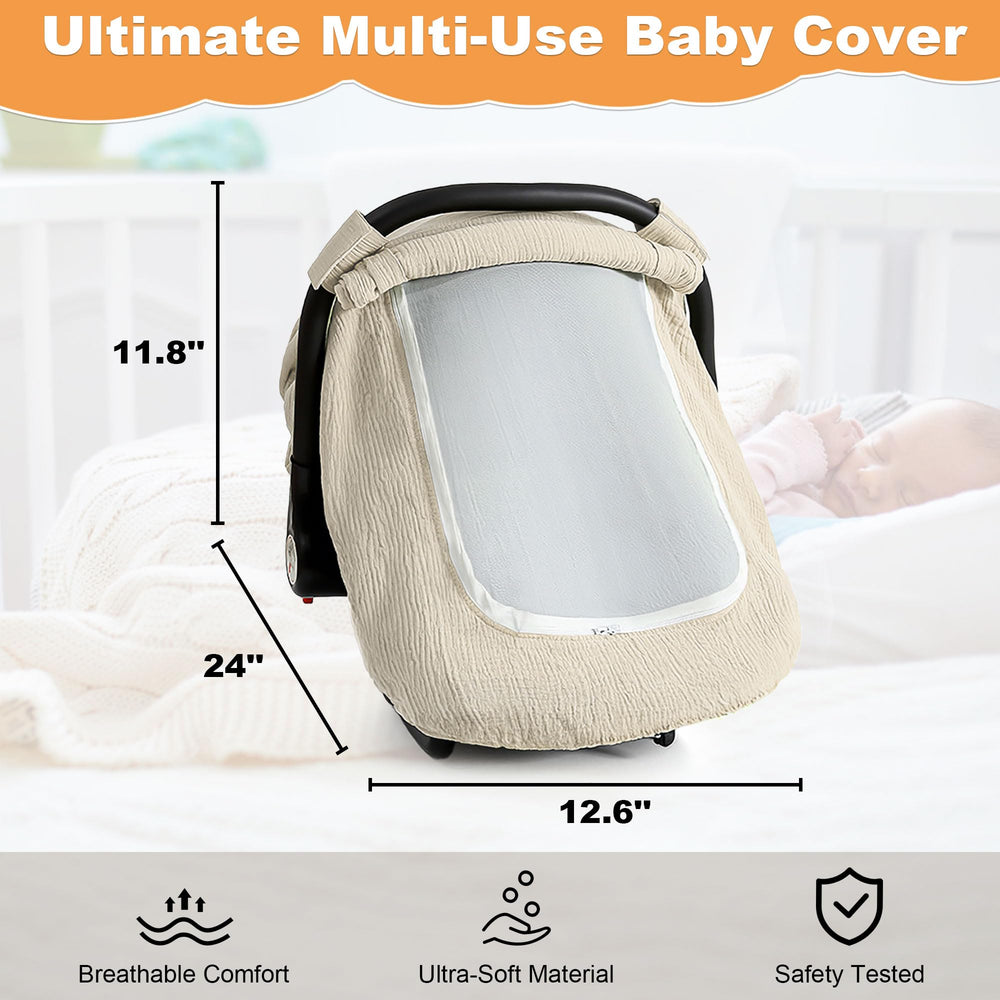 C COMCROSFLY wheat-colored cover doubles as a nurse-friendly privacy shield.