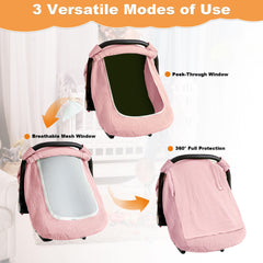 C COMCROSFLY 360 protection cover shields baby from sun and bugs