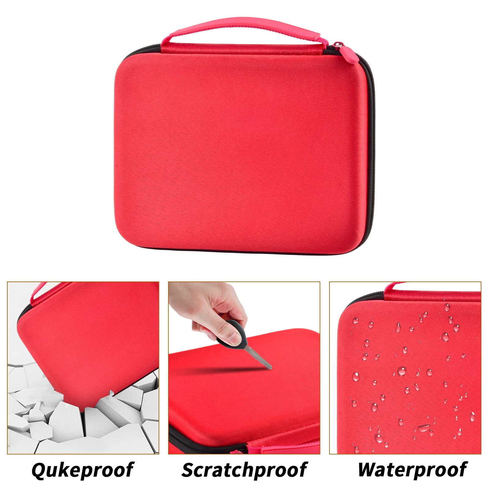 Comecase mesh pocket stores cards and accessories for quick access