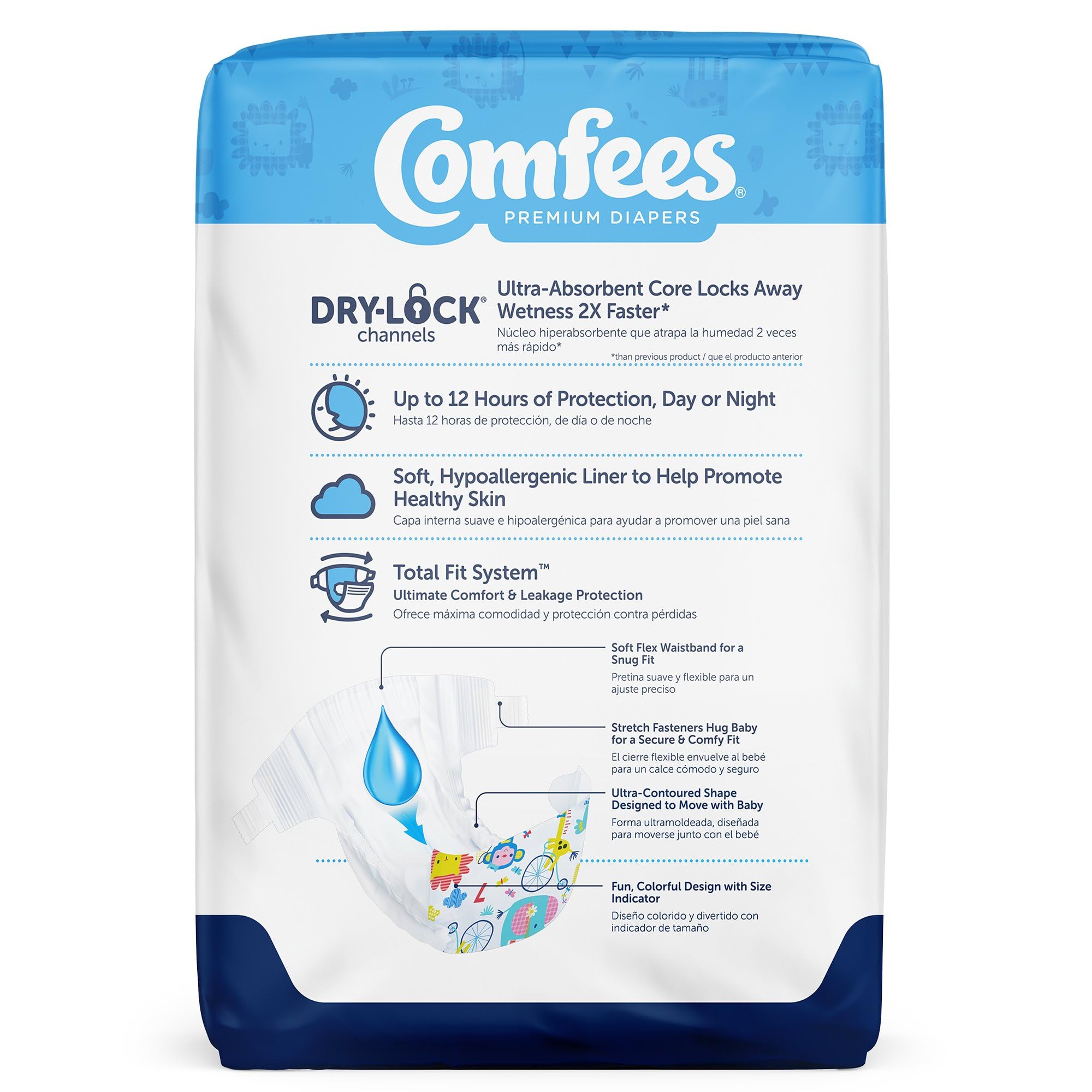 Comfees CMF-7 DriNite core demonstrates up to 12 hours of protection.