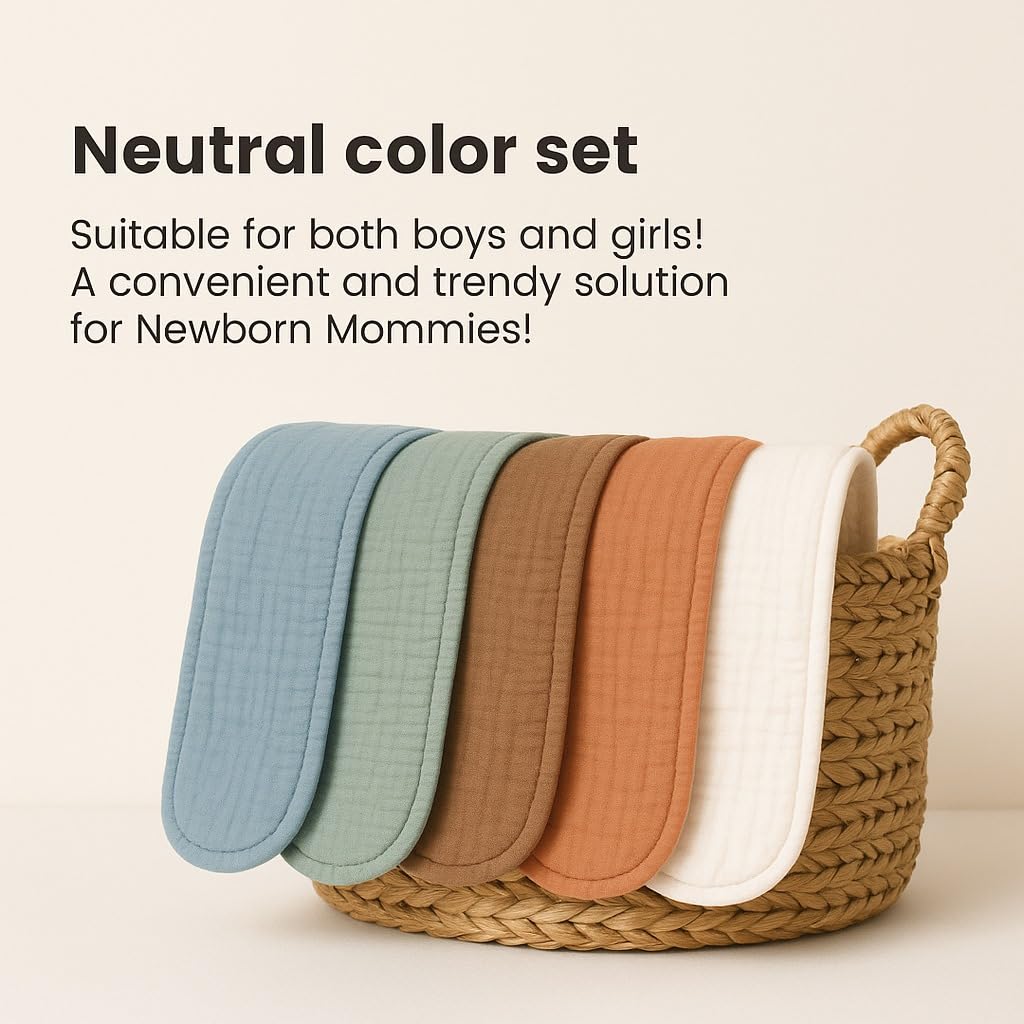 Comforista burp cloths versatile as washcloths, bibs, or lightweight blankets.