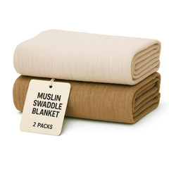 Comforista muslin swaddle 40x40 wrap shows secure wrap for peaceful sleep.