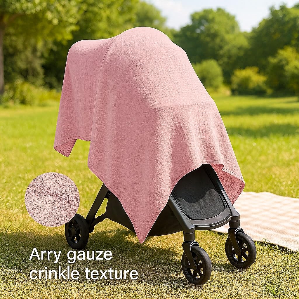Comforista Muslin Swaddle Pink Wash-Durable shows easy care for busy parents.