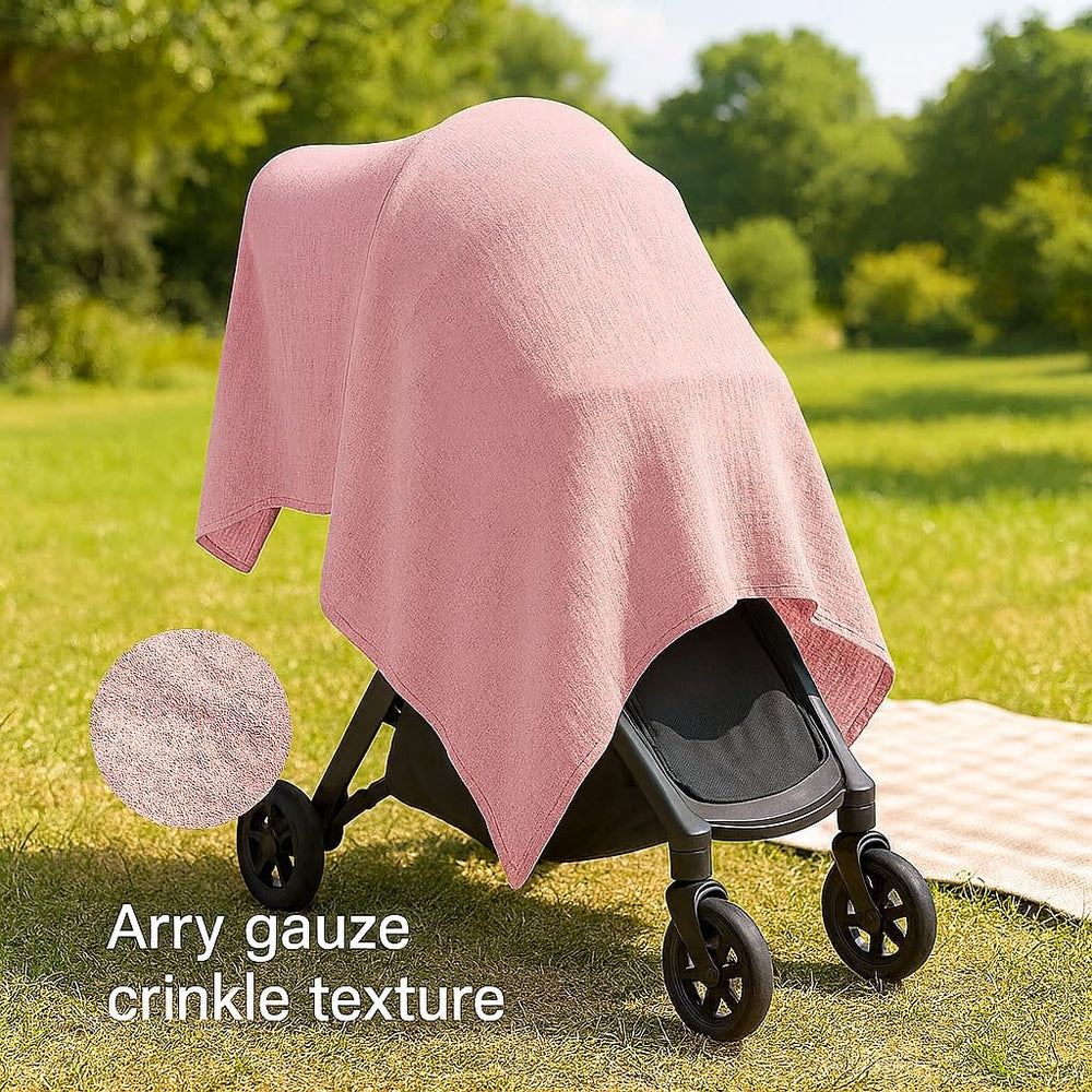 Comforista Muslin Swaddle Pink Wash-Durable shows easy care for busy parents.