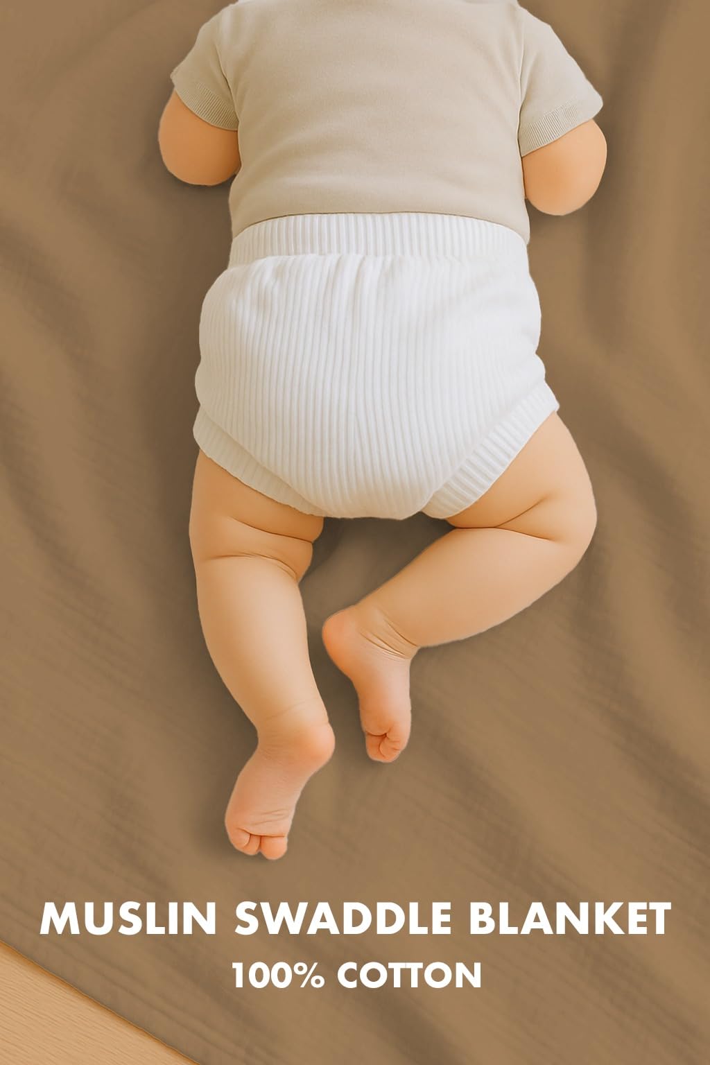 Comforista muslin swaddle blanket soft texture for cozy newborn hugs.