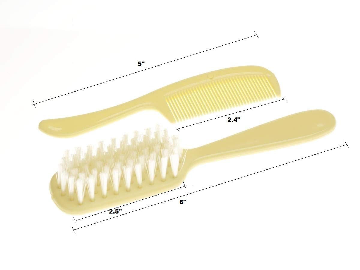 Comfort Axis baby haircare set ivory includes brush and comb for everyday scalp care