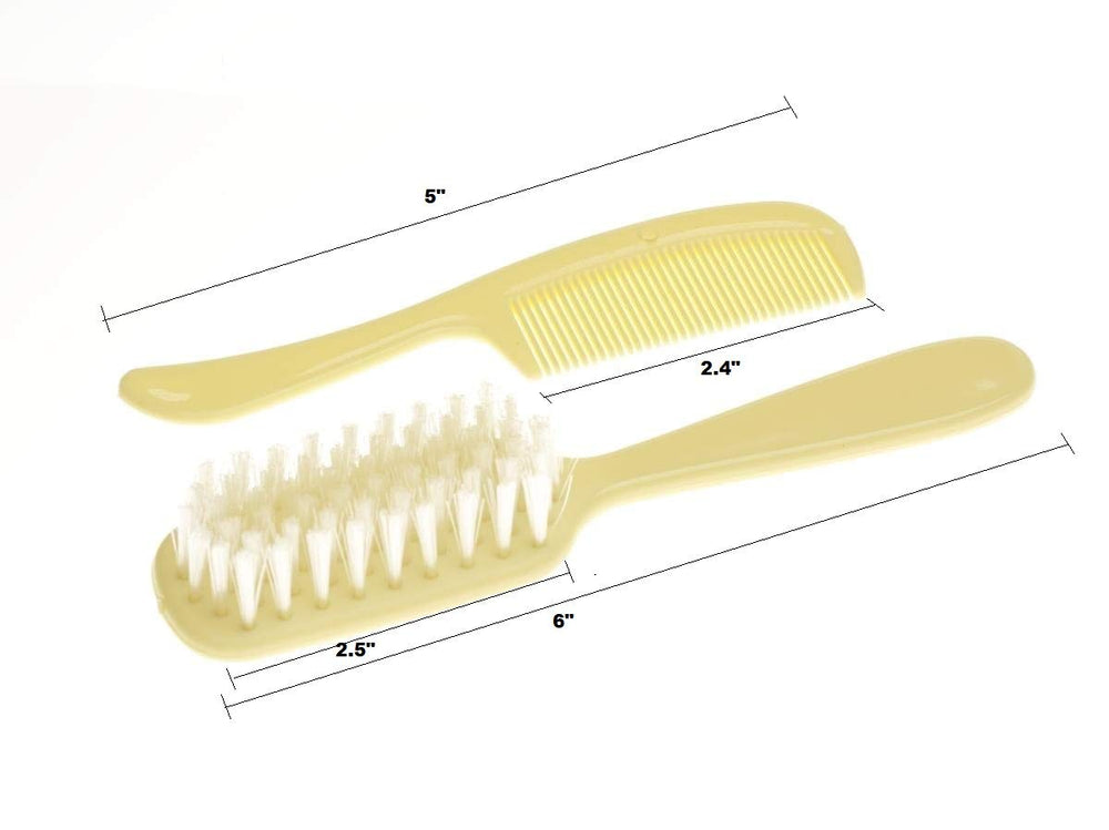 Comfort Axis baby haircare set ivory includes brush and comb for everyday scalp care