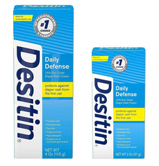 Comfort Axis Desitin Daily Defense packaging highlights bundle for diaper changes.
