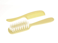 Comfort Axis infant hairbrush ivory bristles cushion delicate scalp during grooming