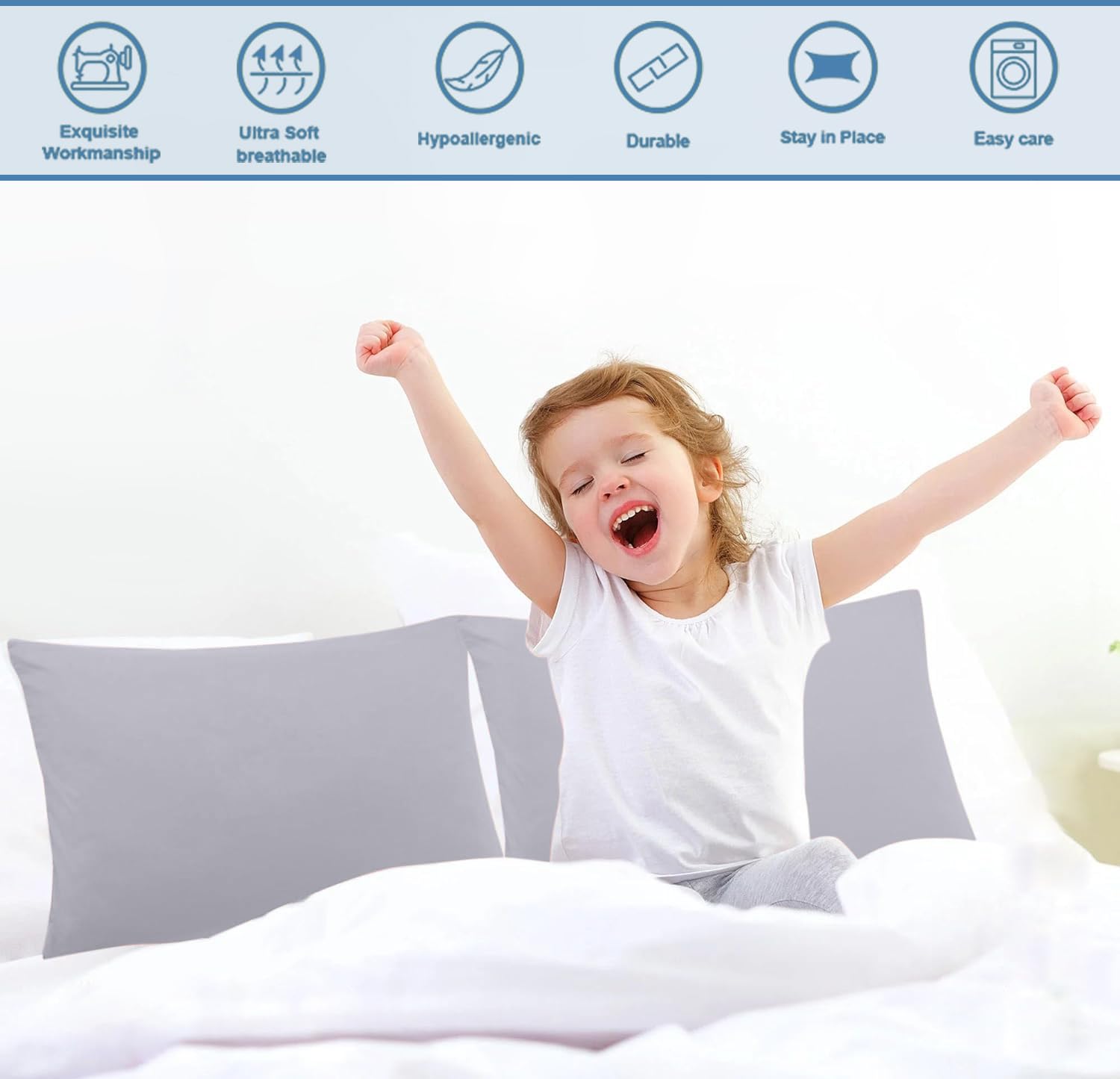Comfort Beddings 2-pack pillowcases demonstrate durable, easy-care performance