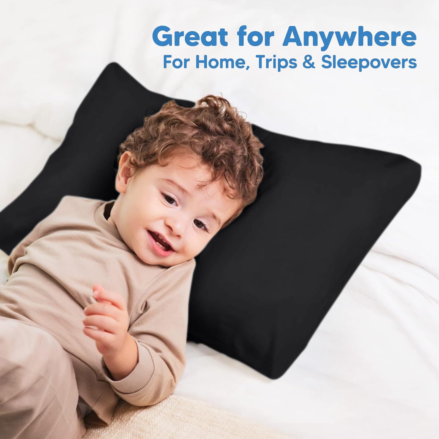 Comfort Beddings toddler pillowcase close-up stitching demonstrates quality and precise sizing.