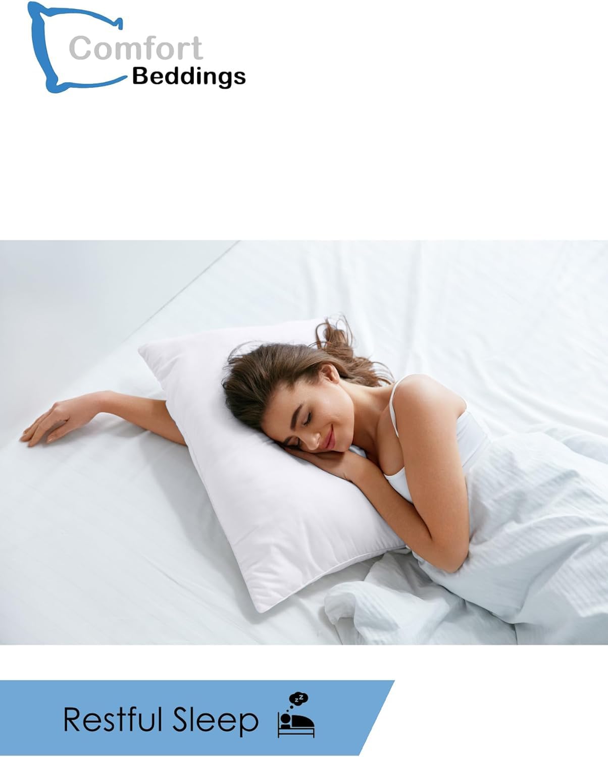 Comfort Beddings machine-wash friendly care in action on pillowcase