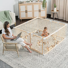 Comfy Cubs baby gate wall brackets attached demonstrates secure wall-mount option
