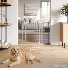 Walk-through design image emphasizes easy access through the gate