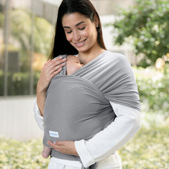 Comfy Cubs wrap carrier secure fit supports balanced weight distribution.