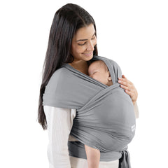 Comfy Cubs baby wrap carrier features soft fabric for gentle, breathable skin contact.