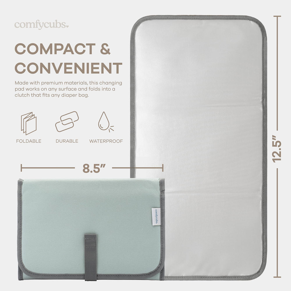 Comfy Cubs changing pad cushioned pillow provides soft baby comfort during changes.