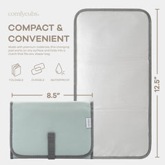 Comfy Cubs changing pad cushioned pillow provides soft baby comfort during changes.