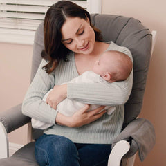 Comfy Cubs Easy Swaddle Blanket close-up of 100% cotton fabric emphasizing breathable comfort.