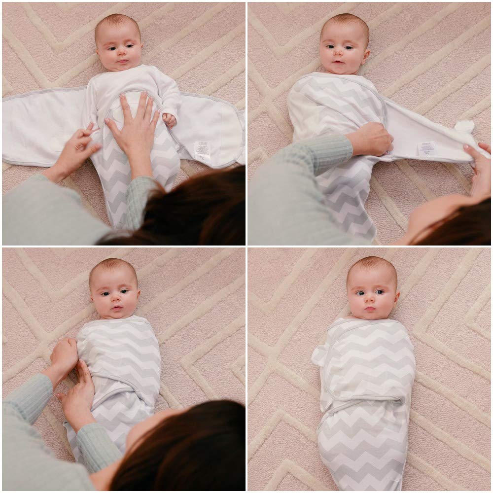 Comfy Cubs Easy Swaddle Blanket gift box image suggests a practical baby shower gift.
