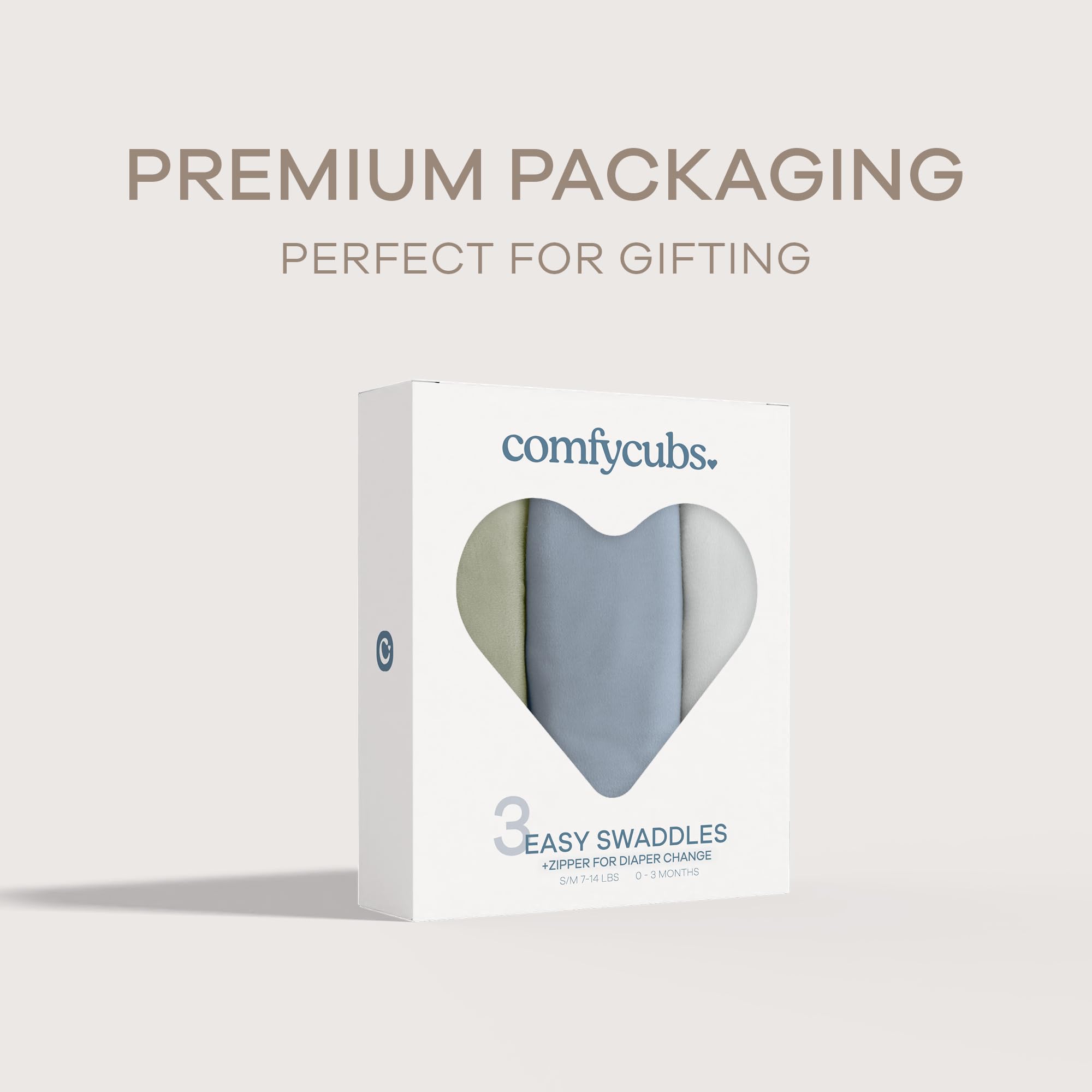 Comfy Cubs Easy Swaddle Blanket Gift Box signals a practical registry option.