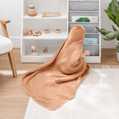 Comfy Cubs hooded towel large 32x32 shows roomy growth-friendly coverage.