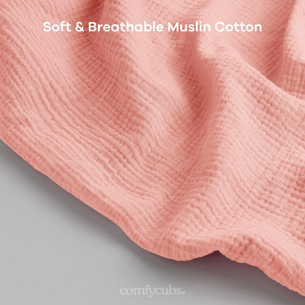 Comfy Cubs Muslin Nursing Cover is lightweight and packable for on-the-go moms.
