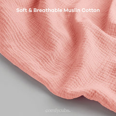 Comfy Cubs Muslin Nursing Cover is lightweight and packable for on-the-go moms.