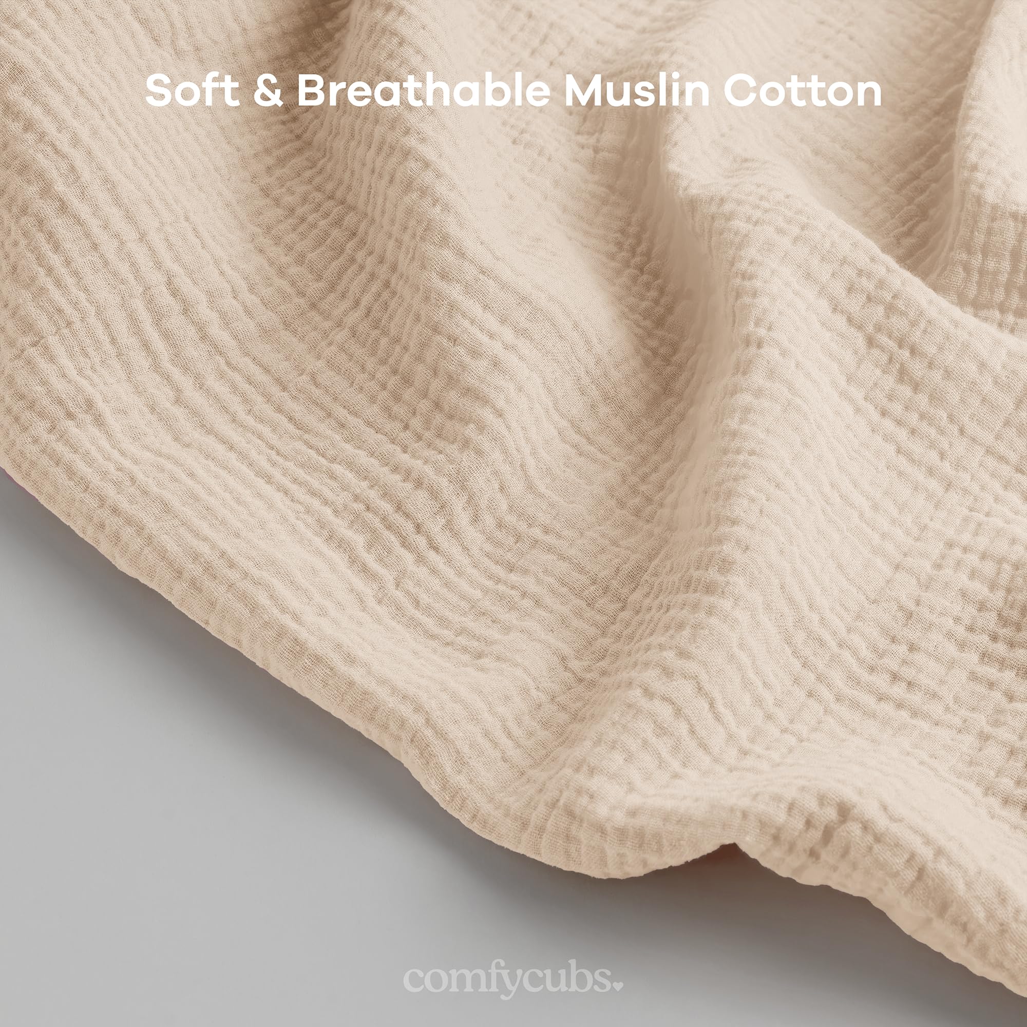 Comfy Cubs Muslin Nursing Cover privacy coverage offers discreet feeding in public.