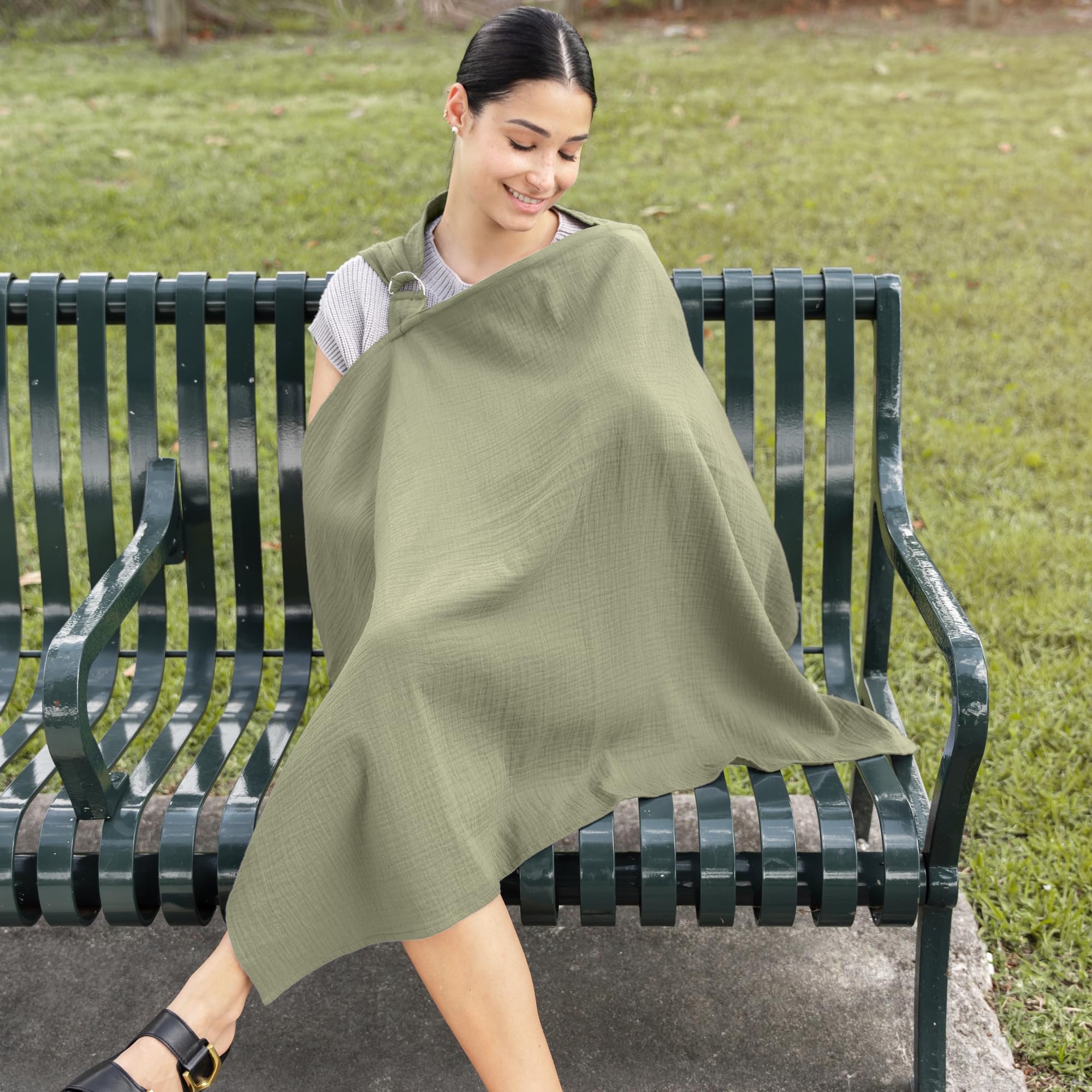 Comfy Cubs nursing cover adjustable neck strap for secure fit
