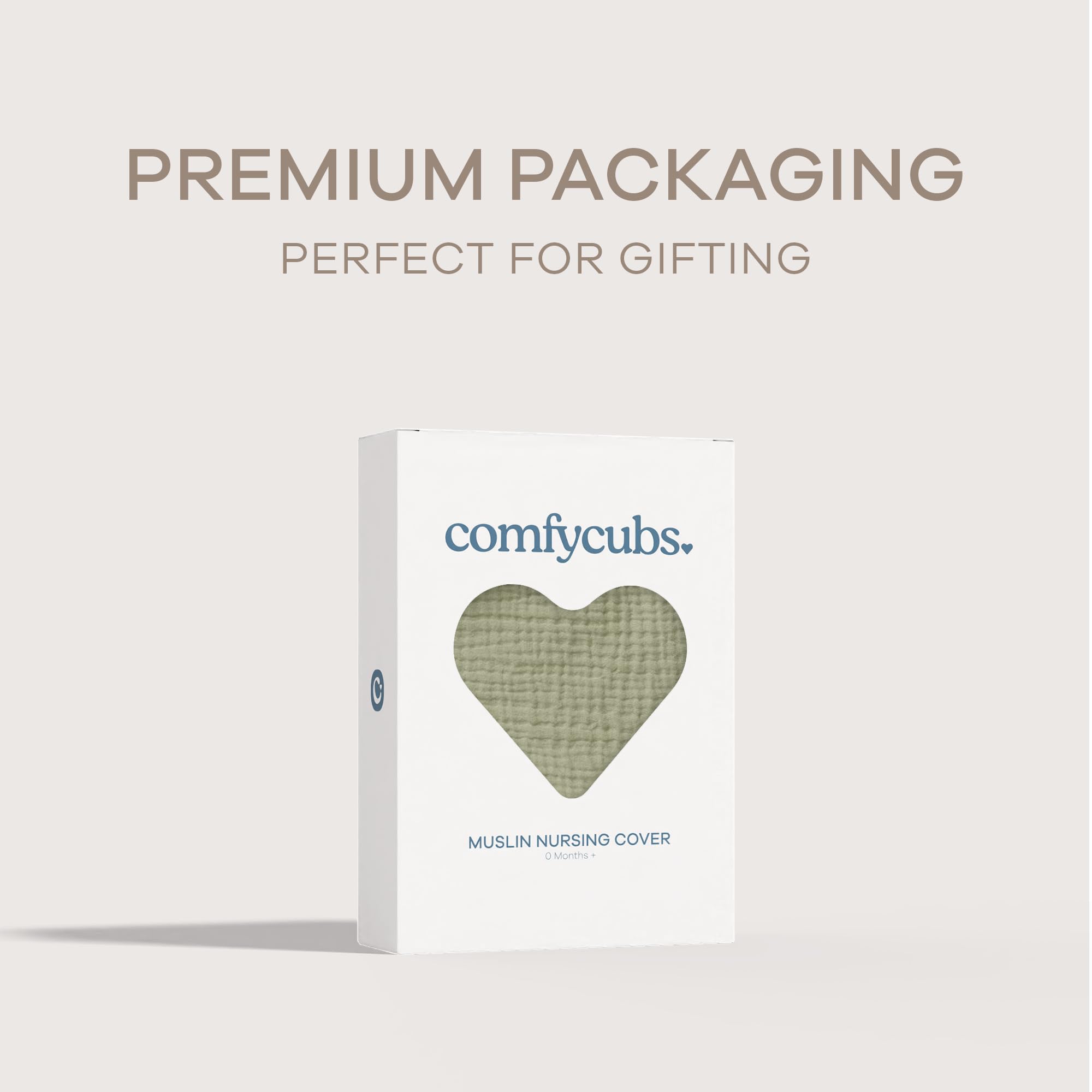 Comfy Cubs nursing cover gift-ready box for baby showers