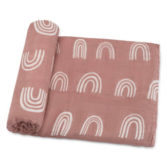 Comfy Cubs muslin swaddle blanket 47x47—soft texture ideal for gentle newborn comfort.