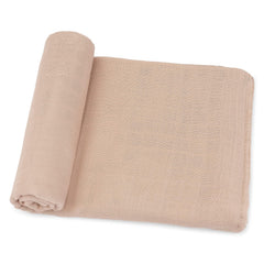 Comfy Cubs muslin swaddle blanket close-up texture for breathable newborn comfort.