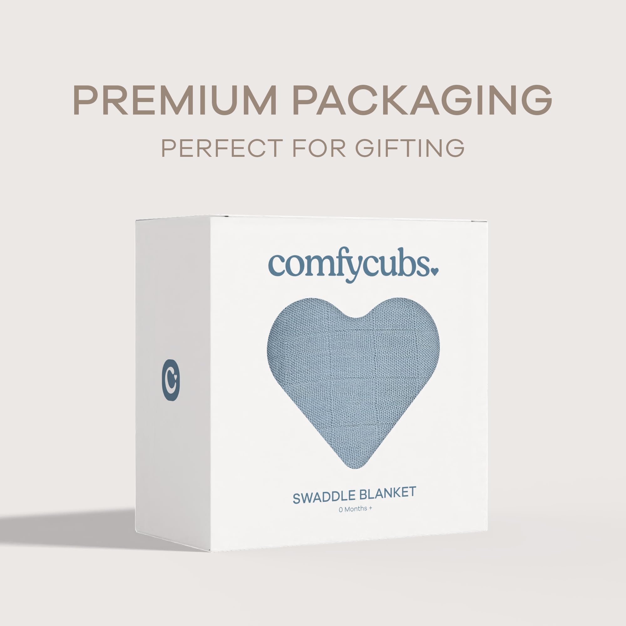 Comfy Cubs Pacific Blue swaddle in stroller use provides shade and comfort.
