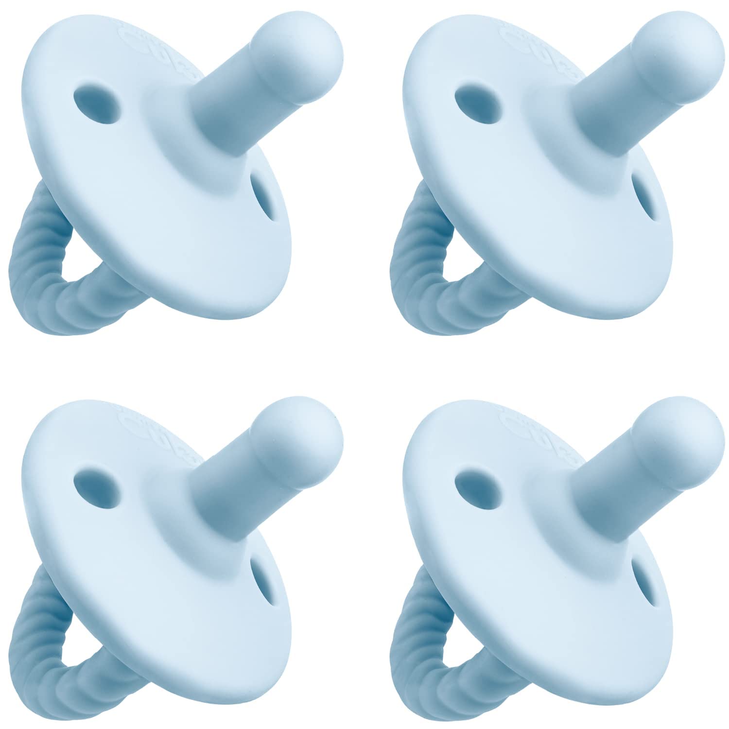 Comfy Cubs pacifier blue 4-pack stage 0-6 months for soothing newborns