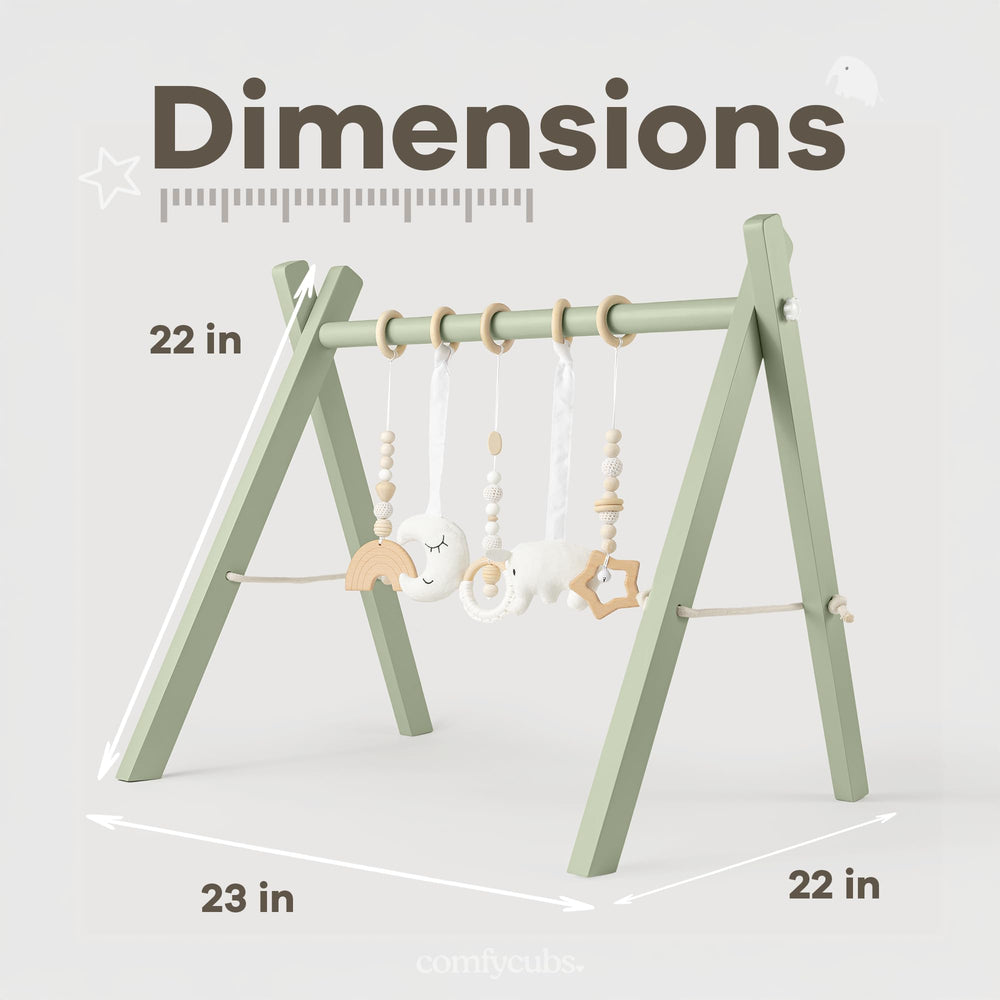 Comfy Cubs play gym growth use image showing evolving sensory play and motor exploration.