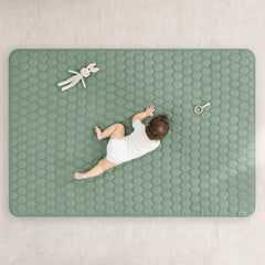 Comfy Cubs play mat non-slip bottom fern ensures stable floor for toddlers