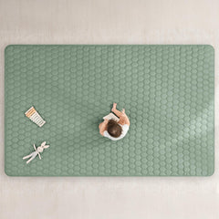 Comfy Cubs Fern rectangle play mat non-slip bottom for stable play