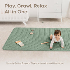 Comfy Cubs rectangle play mat fern plush surface invites soft rolling