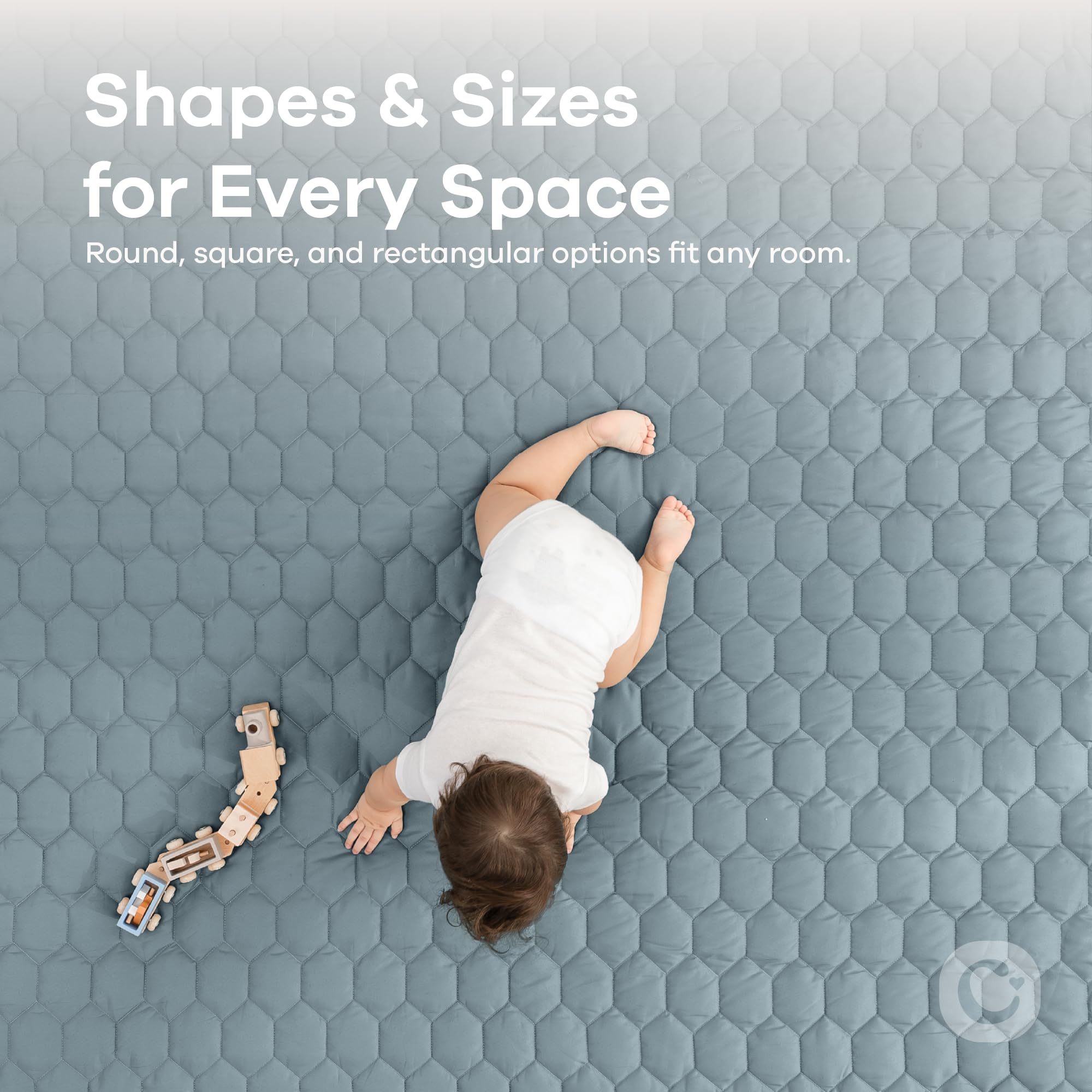 Comfy Cubs mat in a nursery setup ready for safe crawling and exploration.