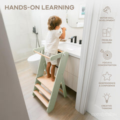 Comfy Cubs beech wood construction offers stable support for active toddlers.