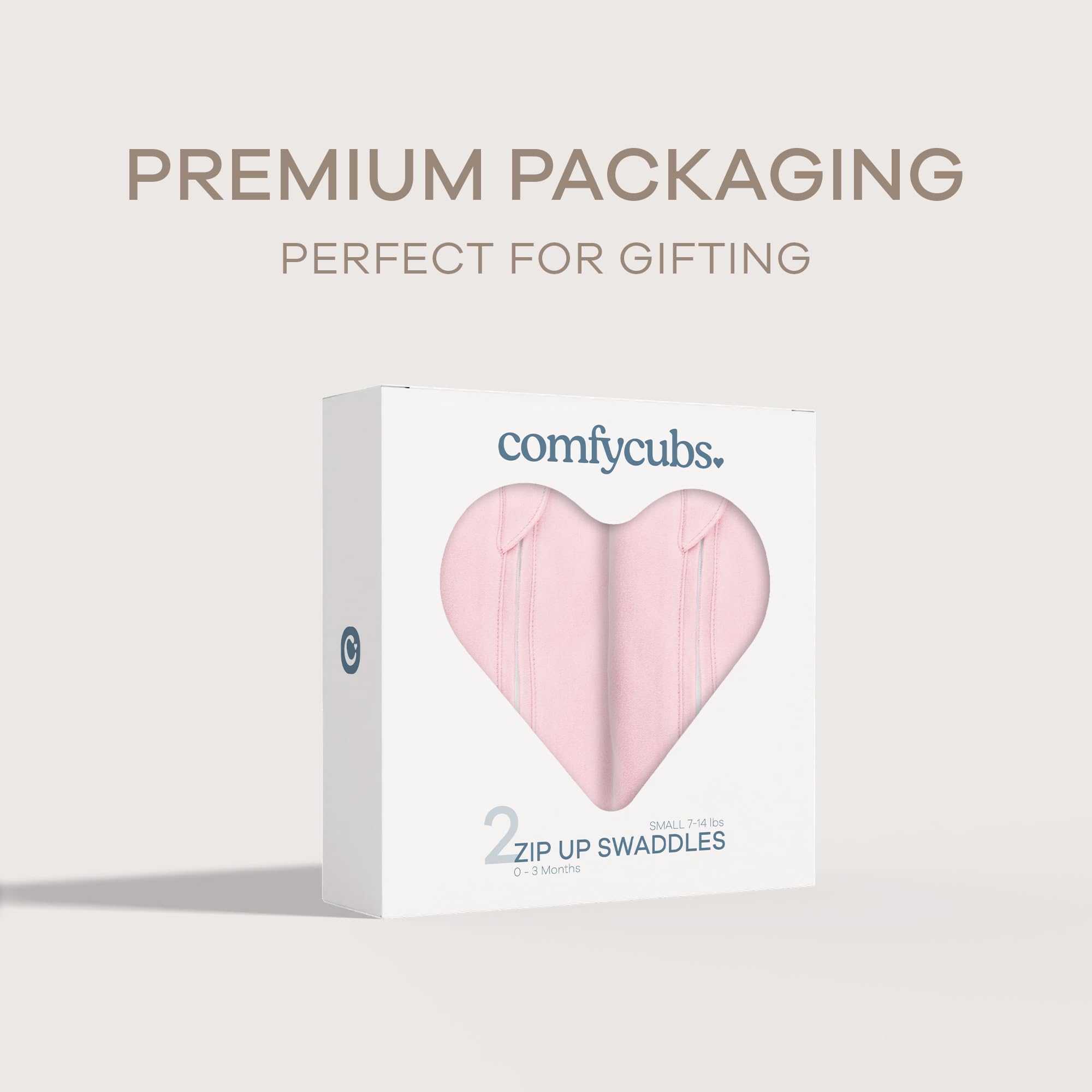 Comfy Cubs swaddle blanket pink fabric promises durability and easy care.