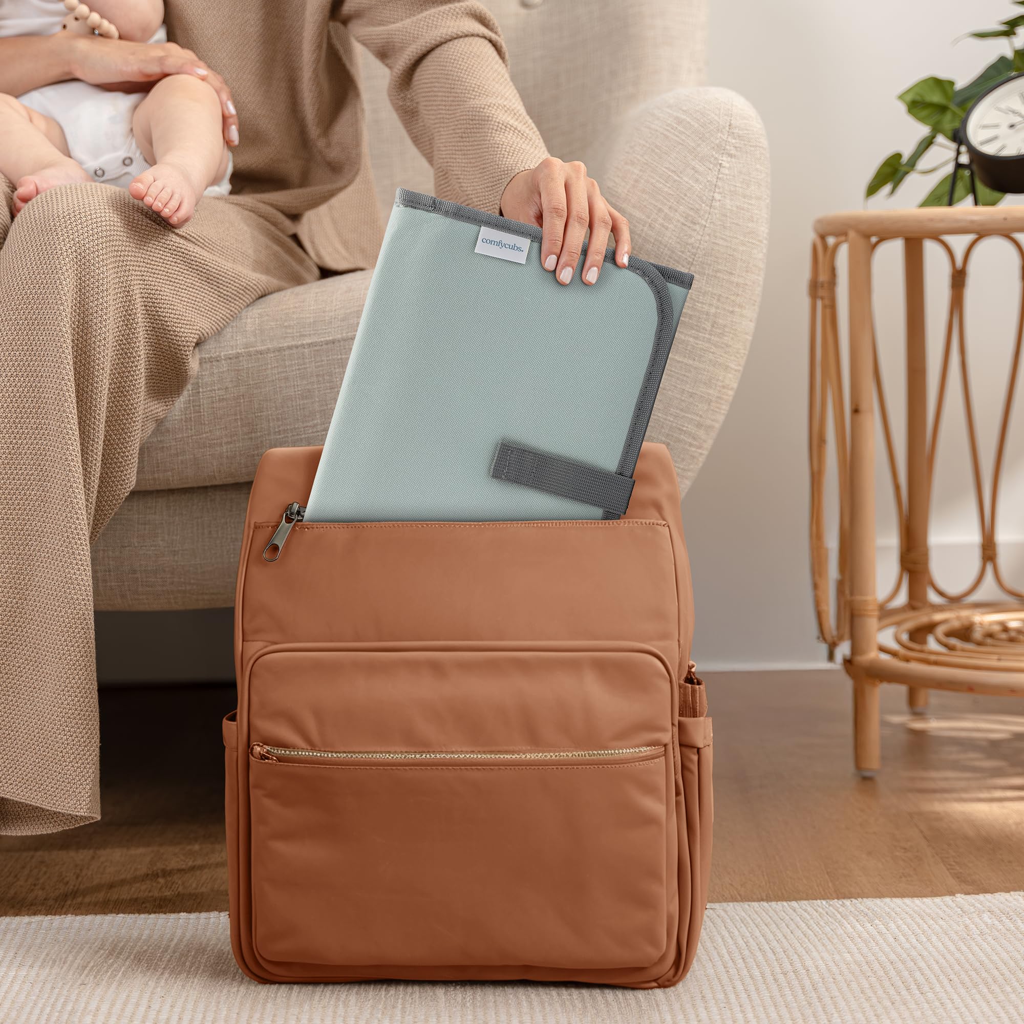 Comfy Cubs changing pad travel-friendly lightweight design for busy parents.
