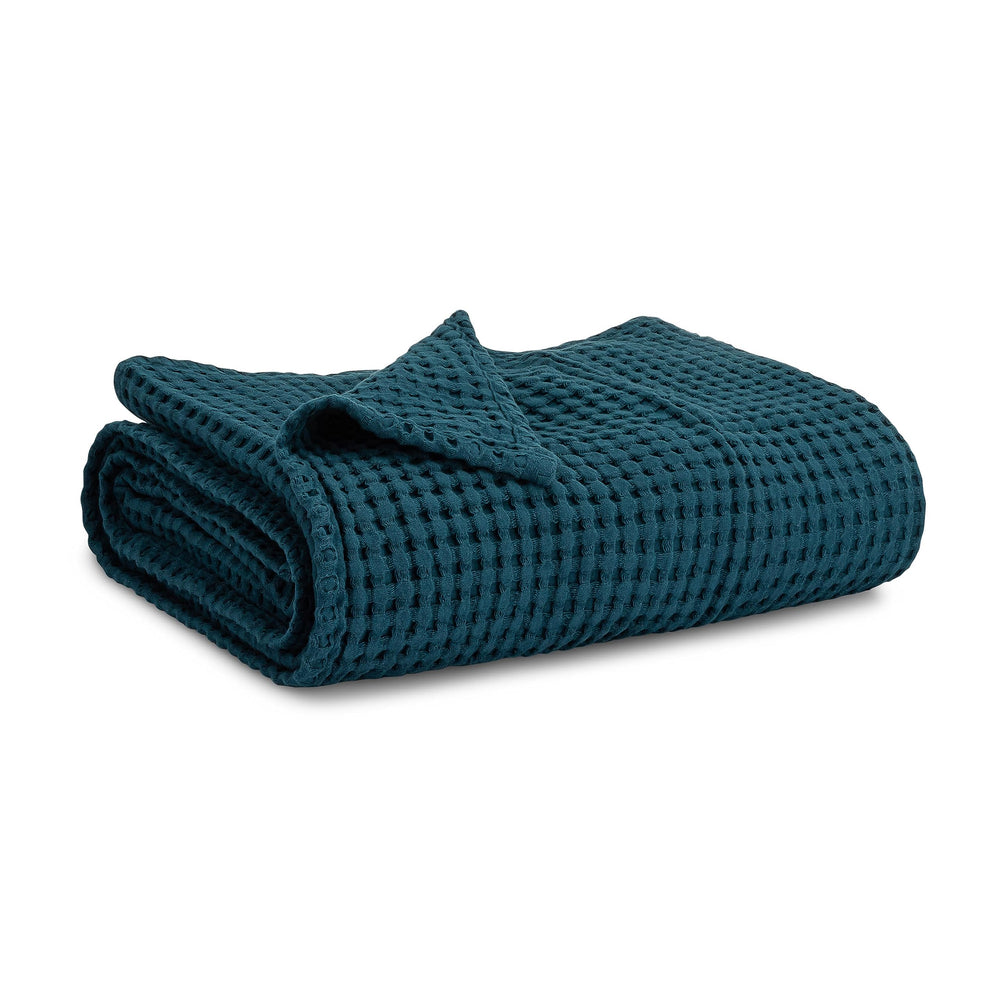 Comfy Cubs waffle blanket shows a soft texture for cozy baby snuggles and warmth.