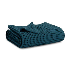 Comfy Cubs waffle blanket shows a soft texture for cozy baby snuggles and warmth.